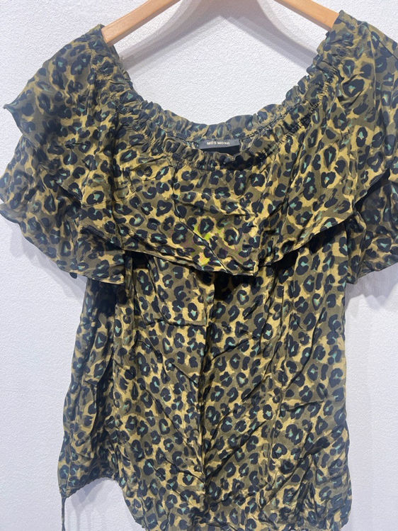 Billede af Mos Mosh leopard bluse med krave