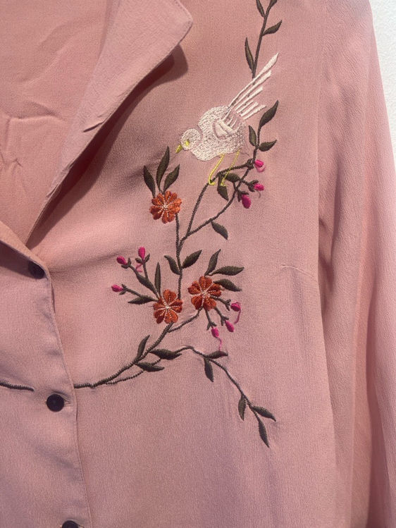 Billede af Topshop Rosa skjorte med blomster