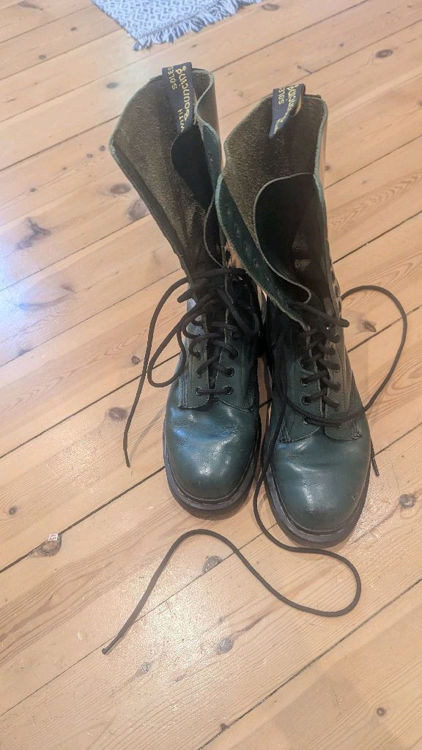 Billede af Vintage Green Dr Martens boots 39 Made in England 