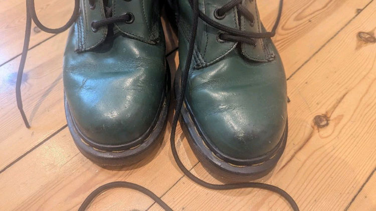 Billede af Vintage Green Dr Martens boots 39 Made in England 