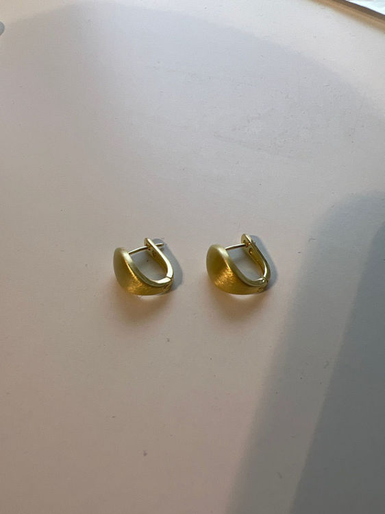 Billede af Golden matte earrings 