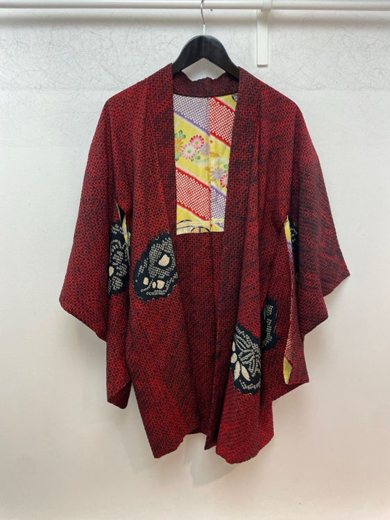 Billede af Vintage håndsyet japansk kimono