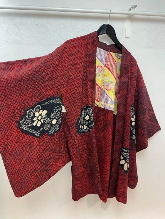 Billede af Vintage håndsyet japansk kimono