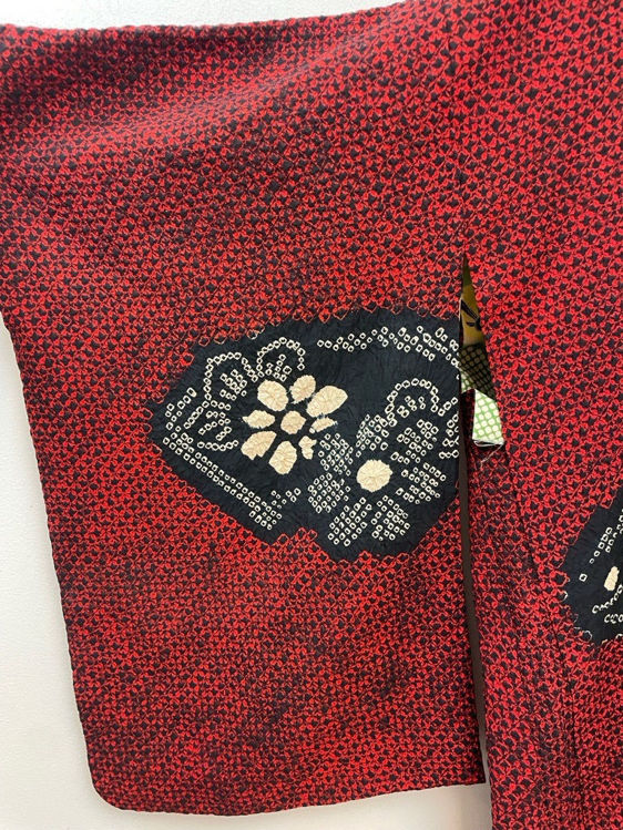 Billede af Vintage håndsyet japansk kimono