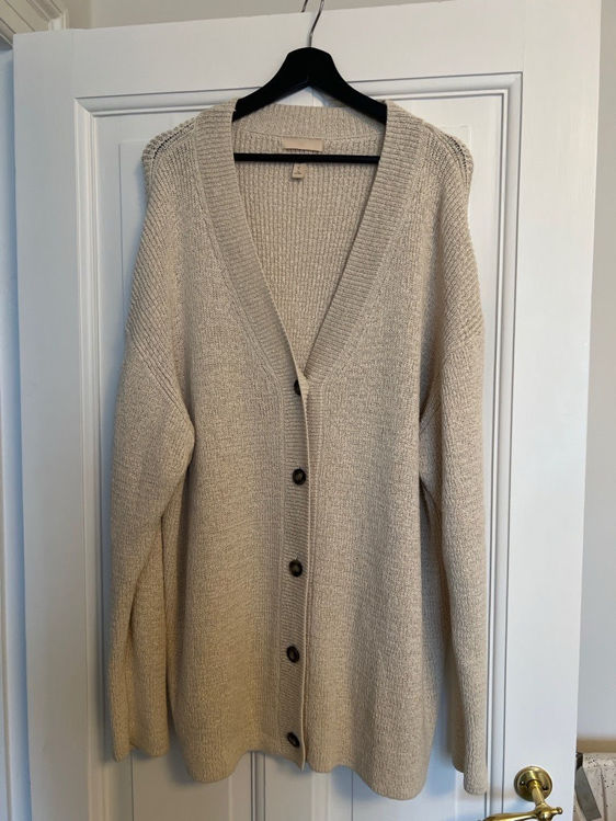 Billede af Oversized silk blend cardigan fra H&M premium