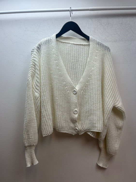 Billede af White cardigan 