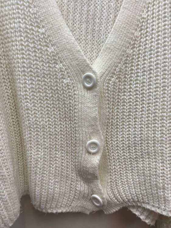 Billede af White cardigan 