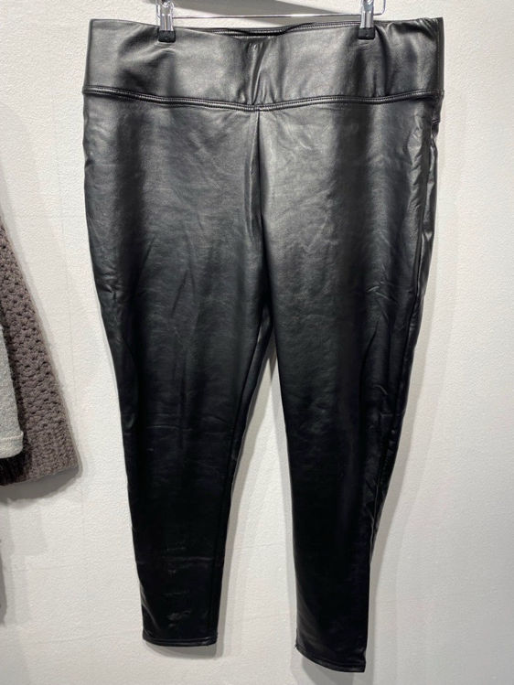 Billede af Faux Leather black pants 