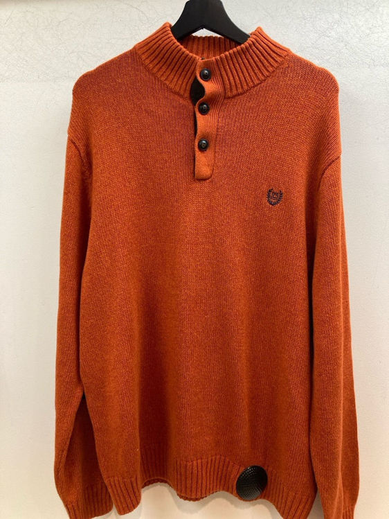 Billede af Ny RalphLauren/CHAPS vintage sweater med læder