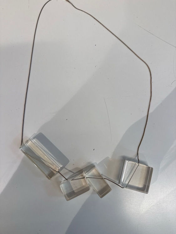 Billede af 4 Clear Squares Necklace 