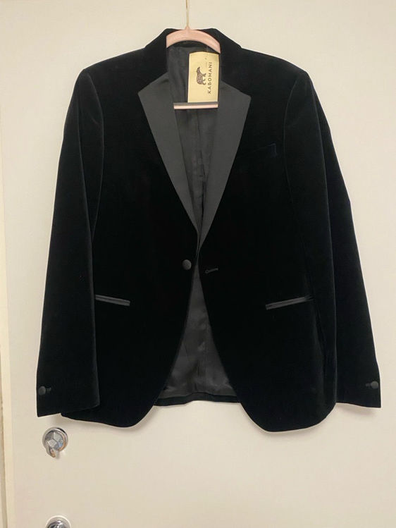 Billede af Blazer str 38 sort velour designed in London 