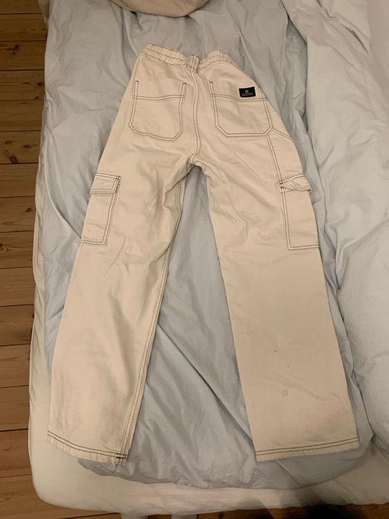 Billede af Hvide cargo jeans