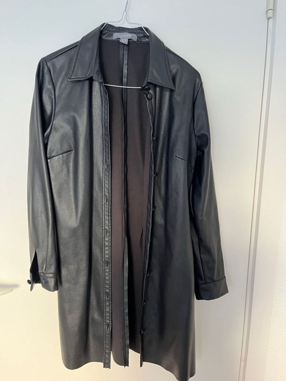 Billede af Black leather look jacket 