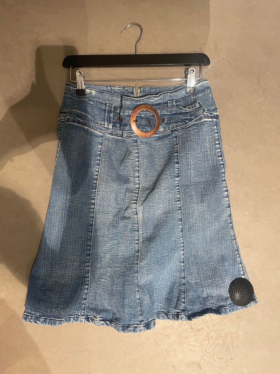 Billede af Vintage denim midi nederdel