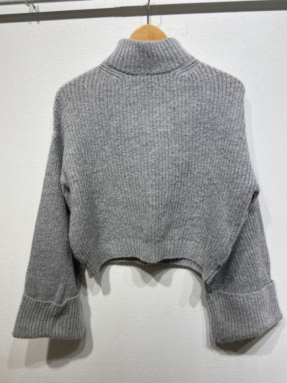 Billede af Topshop grå sweater brede ærmer