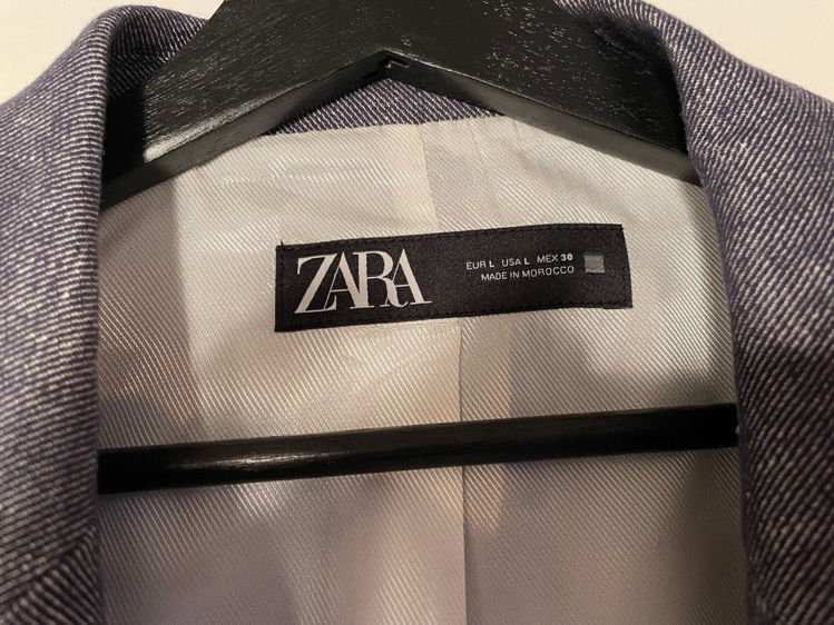 Billede af Zara blazer 3/4 ærmer i grå 