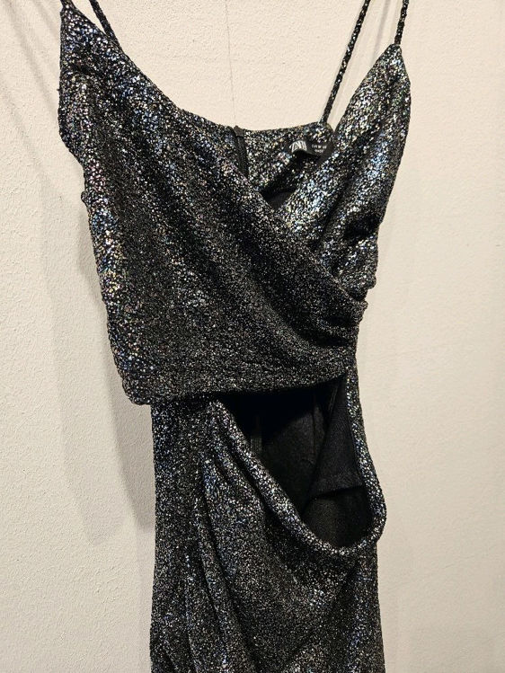 Billede af Zara glimmer kjole m.cut outs
