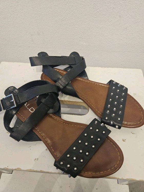Billede af Aldo fede læder sandaler m.nitter
