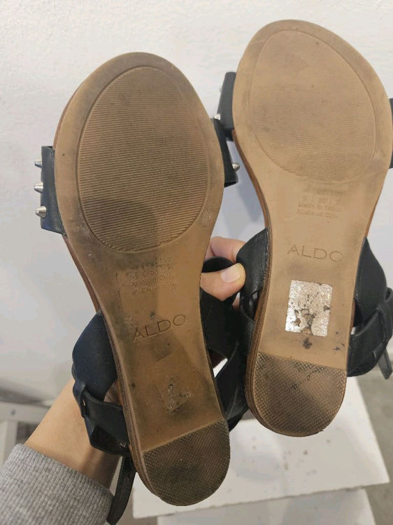 Billede af Aldo fede læder sandaler m.nitter