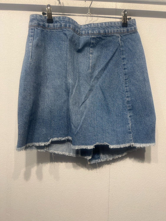 Billede af Zara cowboy nederdel med knapper